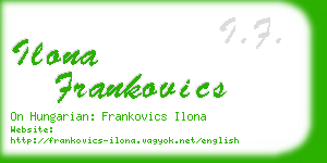 ilona frankovics business card